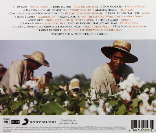 12 Years A Slave soundtrack (Zniewolony) [CD]