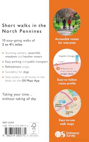 North Pennines Short Walks Made Easy | Ordnance Survey | 10 Walks For Everybody | Guidebook | England | Walks | Adventure (OS Short Walks Made Easy) - Ordnance Survey