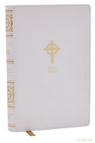 NRSVCE Sacraments of Initiation Catholic Bible, White Leathersoft, Comfort Print: New Revised Standard Version, White, Leathersoft, Catholic Commemorative Edition, Anglicised Text - Catholic Bible Press [KSIĄŻKA]