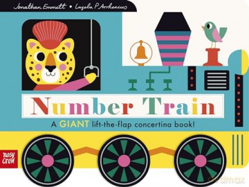 Number Train: A Giant Lift-The-Flap Concertina Book! - Jonathan Emmett [KSIĄŻKA]