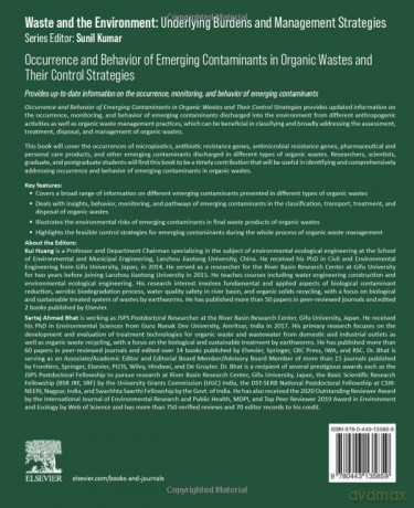 Occurrence and Behavior of Emerging Contaminants in Organic Wastes and Their Control Strategies (Waste And The Environment: Underlying Burdens And Management Strategies) - Kui Huang [KSIĄŻKA]