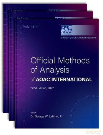 Official Methods of Analysis of AOAC INTERNATIONAL: 3-Volume Set (The Official Methods of Analysis of Aoac International) [KSIĄŻKA]