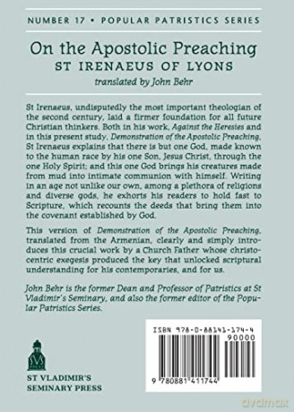On the Apostolic Preaching: 17 (Popular Patristics Series) - St Irenaeus Of Lyons [KSIĄŻKA]