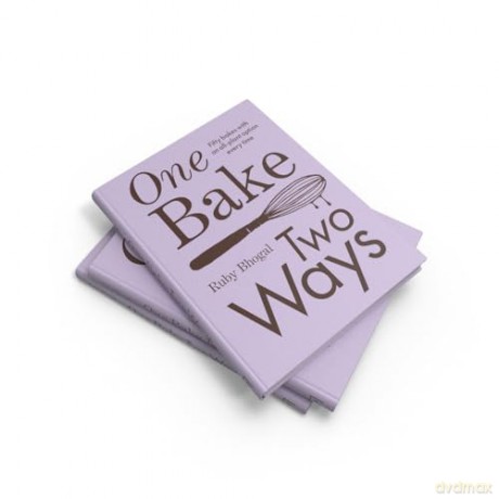 One Bake, Two Ways: The sweet new 2024 home baking summer cookbook from GBBO finalist that includes easy simple cake and dessert vegan recipes, as seen on Channel 4's The Great British Bake Off - Ruby Bhogal [KSIĄŻKA]