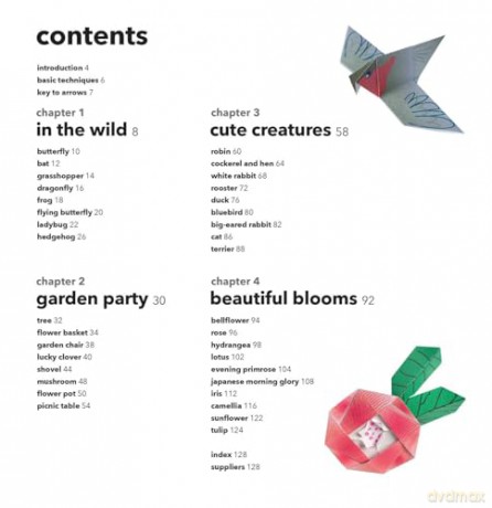 Origami Garden: 35 butterflies, birds, flowers, and more to fold in an instant - Mari Ono [KSIĄŻKA]