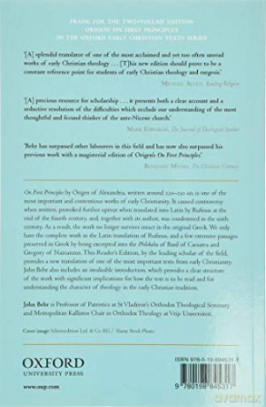 Origen: On First Principles, Reader's Edition (Oxford Early Christian Texts) - John Behr [KSIĄŻKA]