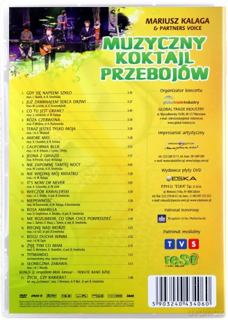 Mariusz Kalaga & Partners voice: Muzyczny koktajl przebojów [DVD]