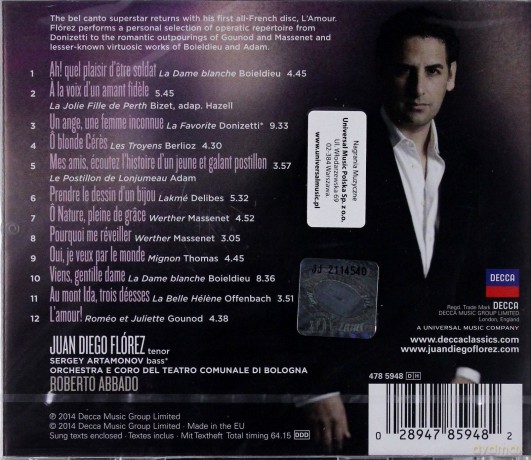 Juan Diego Florez: L'amour [CD]