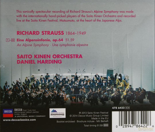 Daniel Harding: Strauss: Alpine Symphony [CD]
