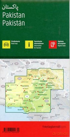 Pakistan Road Map 1:1,500,000 scale