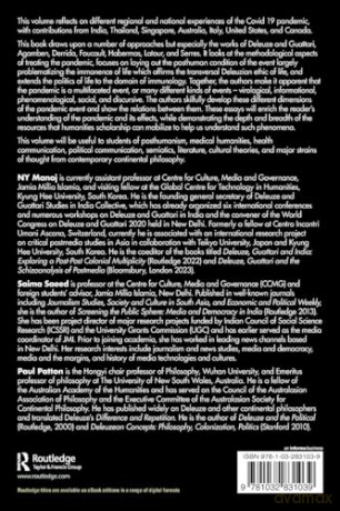 Pandemic, Event, and the Immanence of Life: Critical Reflections on Covid-19 - Ny Manoj [KSIĄŻKA]