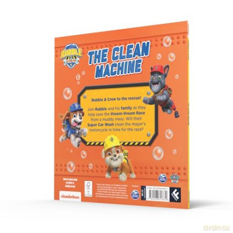PAW PATROL: The Clean Machine: Discover a world of excitement and teamwork with Rubble and Crew in this illustrated picture book. [KSIĄŻKA]