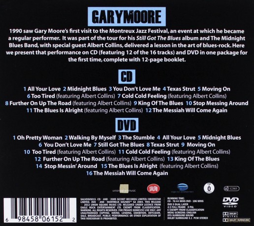 Gary Moore: Live At Montreux 1990 (digipack) [CD]+[DVD]