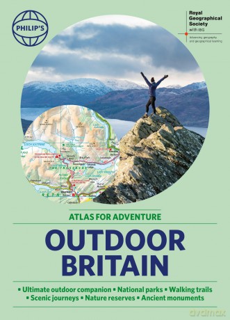 Philip's RGS Outdoor Britain: An Atlas for Adventure: A4 Paperback with handy flaps (Philip's Road Atlases) - Philip's Maps