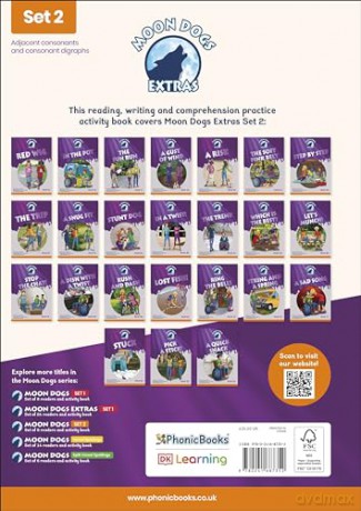 Phonic Books Moon Dogs Extras Set 2 Activities: Adjacent consonants and consonant digraphs (Phonic Books Catch Up Readers) - Phonic Books [KSIĄŻKA]