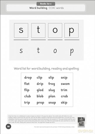 Phonic Books Moon Dogs Extras Set 2 Activities: Adjacent consonants and consonant digraphs (Phonic Books Catch Up Readers) - Phonic Books [KSIĄŻKA]