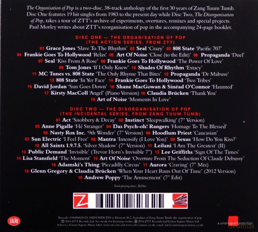 The Organisation Of Pop - 30 Years Of Zang Tuum Tumb (digipack) [2CD]