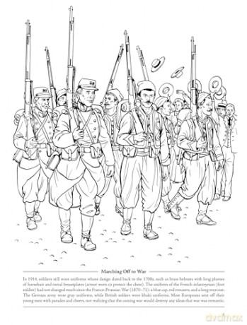 Picture the Past: World War I: Historical Coloring Book (Picture the Past Historical Coloring Books) - Gary Zaboly [KSIĄŻKA]
