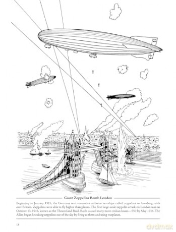 Picture the Past: World War I: Historical Coloring Book (Picture the Past Historical Coloring Books) - Gary Zaboly [KSIĄŻKA]