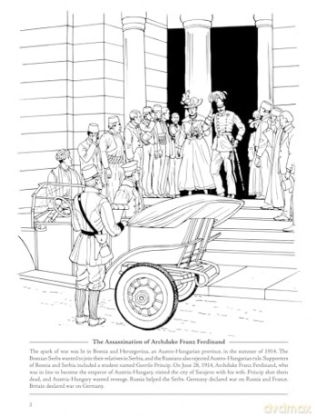 Picture the Past: World War I: Historical Coloring Book (Picture the Past Historical Coloring Books) - Gary Zaboly [KSIĄŻKA]