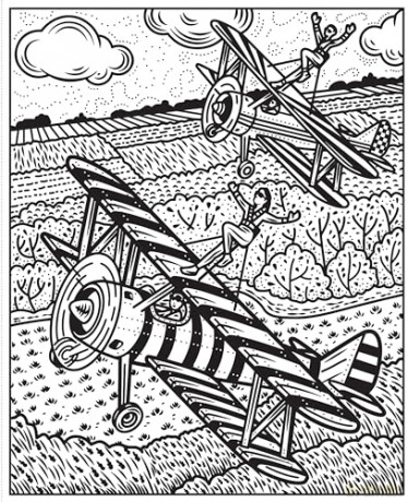 Planes and Helicopters Magic Painting Book (Magic Painting Books) - Abigail Wheatley [KSIĄŻKA]