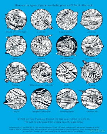 Planes and Helicopters Magic Painting Book (Magic Painting Books) - Abigail Wheatley [KSIĄŻKA]