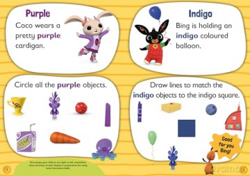 Play and Learn with Bing Colours: Bing-themed educational activity book for pre-schoolers learning about colours. [KSIĄŻKA]