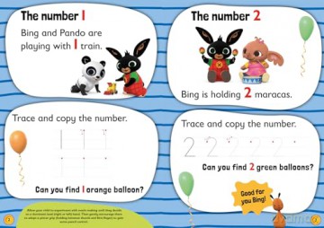 Play and Learn with Bing Numbers: Bing-themed educational activity book for pre-schoolers learning about numbers. [KSIĄŻKA]