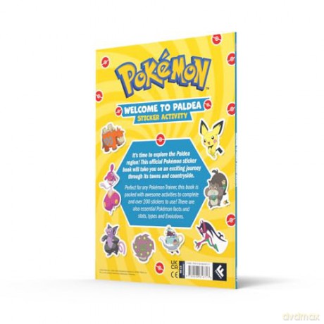 Pokémon Welcome to Paldea Epic Sticker: Explore Paldea in this 100% Official Sticker Activity Book. Brand New for 2024 and Perfect for Pokémon Fans! [KSIĄŻKA]