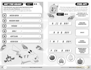 Pokémon Word Games: 100% official and new for 2024! Prove your Trainer skills by battling over 200 fun activities and puzzles. [KSIĄŻKA]