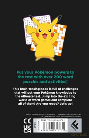 Pokémon Word Games: 100% official and new for 2024! Prove your Trainer skills by battling over 200 fun activities and puzzles. [KSIĄŻKA]