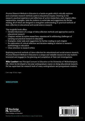 Practical Research Methods in Education: An Early Researcher's Critical Guide - Mike Lambert [KSIĄŻKA]