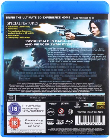 Underworld: Awakening (Underworld: Przebudzenie) [Blu-ray 3D]+[Blu-Ray]
