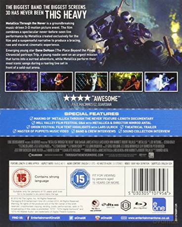 Metallica: Through The Never [Blu-Ray 3D]+[Blu-Ray]