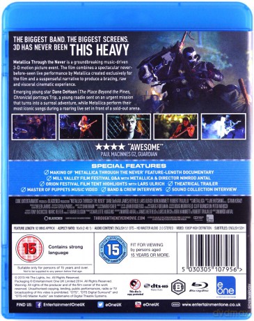 Metallica: Through The Never [Blu-Ray 3D]+[Blu-Ray]