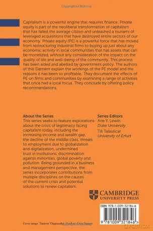 Private Equity and the Demise of the Local: The Loss of Community Economic Power and Autonomy (Elements in Reinventing Capitalism) - Feldman Maryann [KSIĄŻKA]