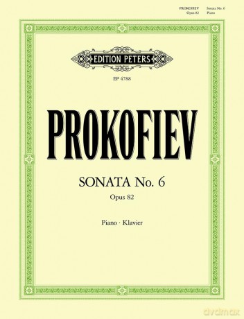 Prokofiev: Sonata No. 6 for Piano Op. 82 (1939/40) (EP4788) - Sergei Prokofiev [KSIĄŻKA]