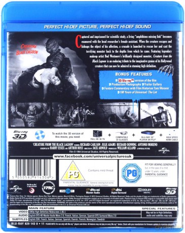 The Creature from the Black Lagoon (Potwór z Czarnej Laguny) [Blu-ray 3D]