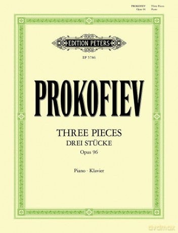 Prokofiev: Three Pieces for Piano Op. 96 (1941/42) (EP5786) - Sergei Prokofiev [KSIĄŻKA]