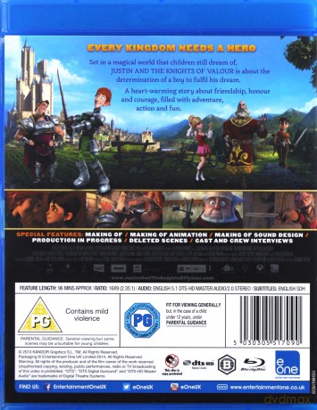 Justin and the Knights of Valour (Rysiek Lwie Serce) [Blu-ray 3D]