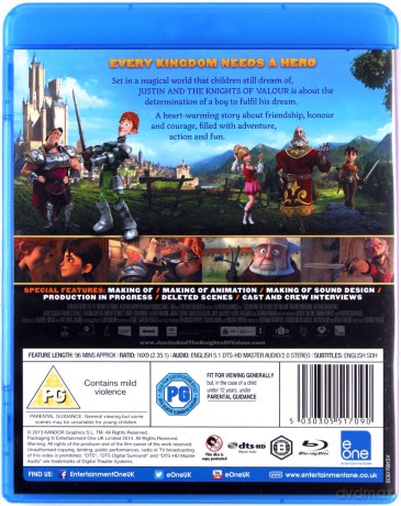 Justin and the Knights of Valour (Rysiek Lwie Serce) [Blu-ray 3D]