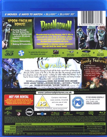 ParaNorman 3D / Coraline 3D [2xBlu-Ray]+[2xBlu-Ray 3D]