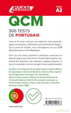 QCM 300 Tests Portugais Niveau A2 - A Braz [KSIĄŻKA]