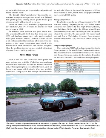 Quarter-Mile Corvettes: The History of Chevrolet's Sports Car at the Drag Strip - Steve Holmes [KSIĄŻKA]