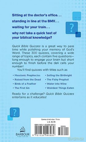 Quick Bible Quizzes: Prove Your Bible Knowledge in 300 Categories - Sara Stoker [KSIĄŻKA]