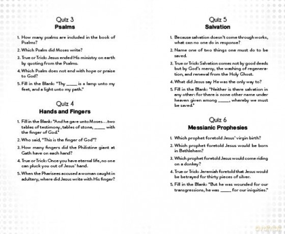 Quick Bible Quizzes: Prove Your Bible Knowledge in 300 Categories - Sara Stoker [KSIĄŻKA]