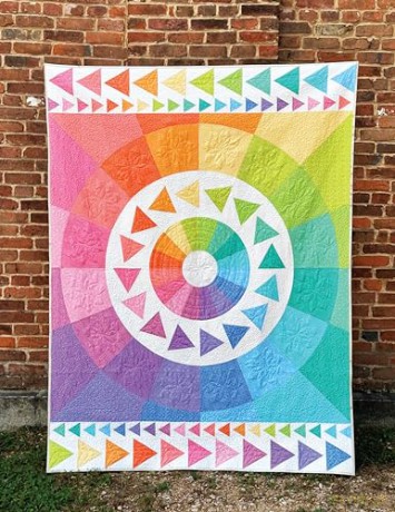 Rainbow Quilt Color Method: Learn the Art of Creating Multi-Color and Monotone Quilts with 15 Modern Patterns - Sarah Thomas [KSIĄŻKA]
