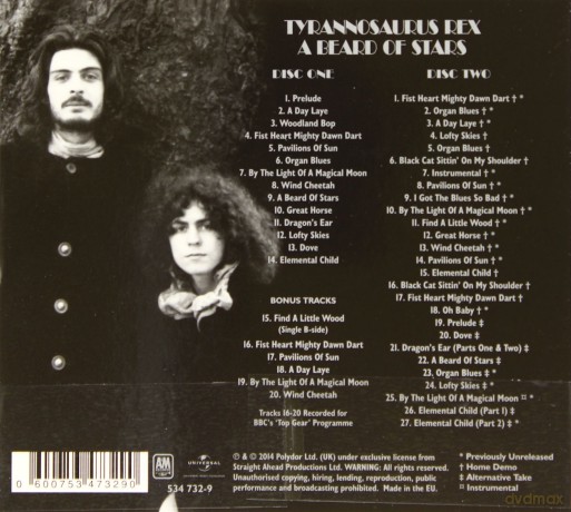 T.Rex: A Beard Of Stars (Deluxe) (digipack) Ltd. [2CD]
