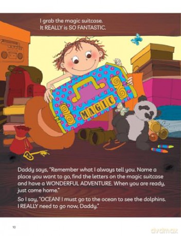 Read + Play Social Skills Bundle 2 Abbie Rose and the Magic Suitcase: I Trapped a Dolphin but It Really Wasn't My Fault [KSIĄŻKA]