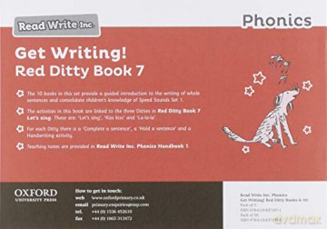 Read Write Inc. Phonics: Get Writing! Red Ditty Book 7 Pack of 10 - Ruth Miskin [KSIĄŻKA]